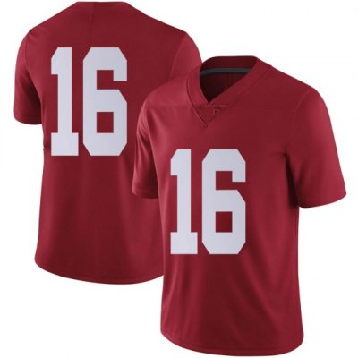 NCAA Men's Alabama Crimson Tide #16 Will Reichard Stitched College Nike Authentic No Name Crimson Football Jersey KC17I55KR
